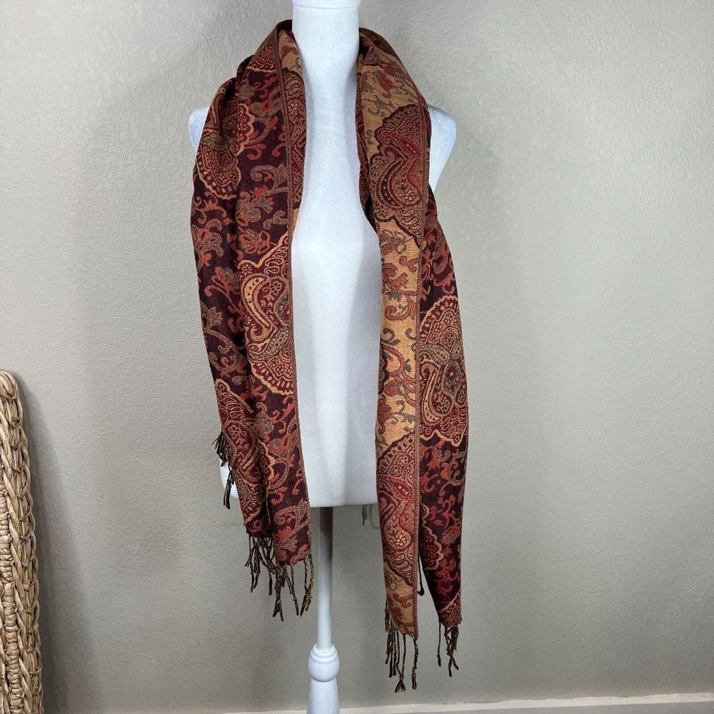 Fashion Outlined‎ Pashmina Paisley Scarf Shawl Wrap Multicolor One Size